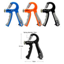 R-Shape Spring Hand Gripper Fitness Countable Hand Strength Grip (Orange)