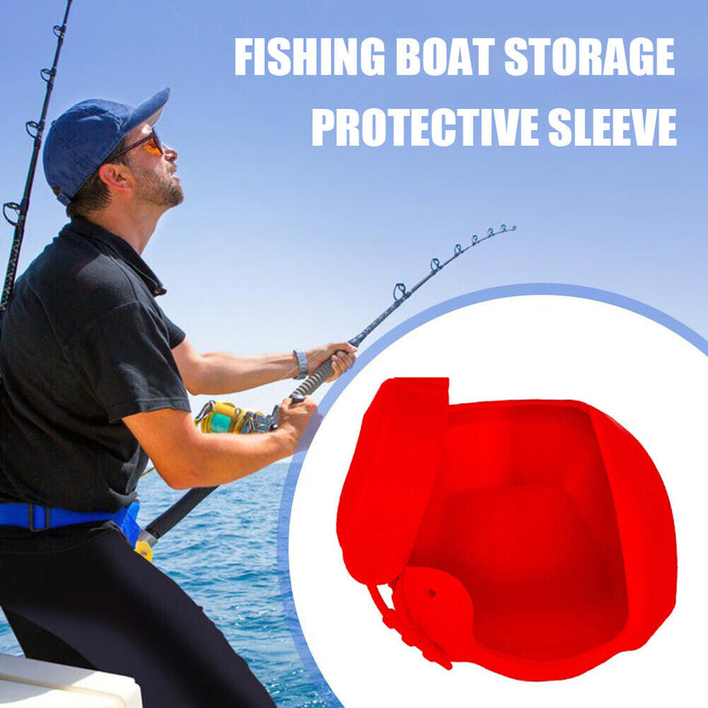 #A Portable Fishing Reel Bags Protective Cover for Low Profile Baitcasting Wheel