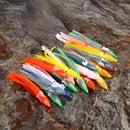 20pcs 4.5in Hoochie Squid Skirt Octopus Saltwater Fishing Lure Mix Color 8