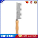 Pet Dematting Flea Comb Cats Dog Grooming Hair Removes (Long Short Needle)