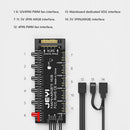 JEYI 4-pin PWM Cooling Fan HUB Cooler Splitter Extension Adapter with 60cm Cable