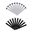 20Pcs Fishing Rod Tie Strap Suspenders Fastener Hook Loop Ties Belt (Black)