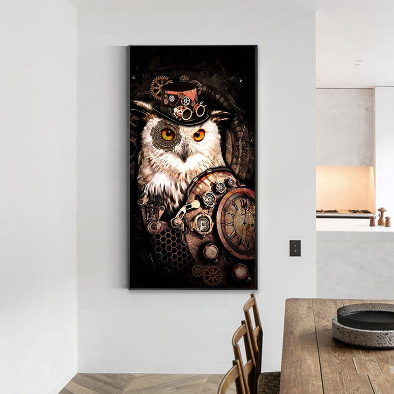 Owl Count Oil Paint By Numbers Kits Canvas Picture DIY Home Decoration Gift