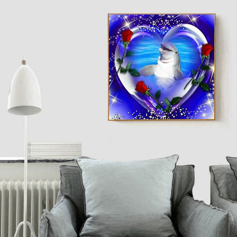 Diamond Painting Full Round Drill Love Heart Picture of Rhinestone (A2343) Newly