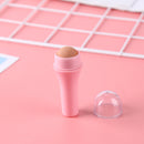 Face Oil Absorbing Roller T-zone Massage Volcanic Stone Skin Care (Pink) Newly