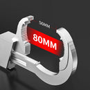 Adjustable Wrench Aluminum Alloy Arc Toothed Wrench Non-Brief Faucet Repair Tools