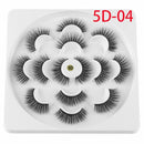 Fluffy Handmade 5D Mink Hair Eye Lashes Extension Thick Cross False Eyelashes
