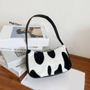 Women Plush Shoulder Underarm Bag Autumn Fashion Portable Handbag Clutch Totes
