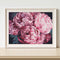 DIY Paint By Number Kit Pink Peony Flowers No Frame for Home Decoration Art