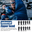 12pcs Zipper Slider for Tent Clothes Sleeping Bag Zip Replacement (Black) Newly