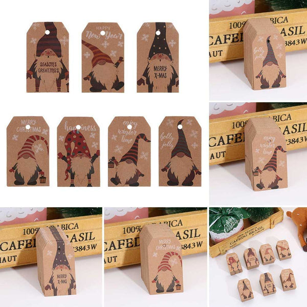 Decoration Wrapping Supplies Christmas Labels Gift Wrapping Hang Tags Kraft Tag