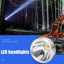 Head-mounted Flashlight Emergency Headlight Waterproof for Camping Rechargeable