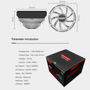 Fan Ultra-Quiet Cooling Fan Ventilador Cooler Computer CPU Radiator Heatsink