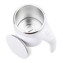 380ml Automatic Stirring Magnetic Mug Stainless Steel Coffee Electric Lazy Cups