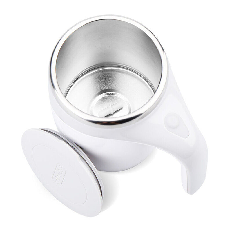 380ml Automatic Stirring Magnetic Mug Stainless Steel Coffee Electric Lazy Cups