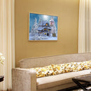 Diamond Painting Giant Snowman Next House Full Round Drill Art Picture 40x30cm