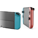 Left/Right Handle Host Transparent Protective Case Fit for Nintendo Switch OLED