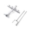 Aircraft Modeling Metal Windmill Garden Sculpture Home Decors for Yard Garden