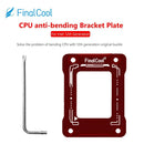 FinalCool CPU Bending Corrector Buckle for LGA1700-BCF Intel Gen12 (Red)