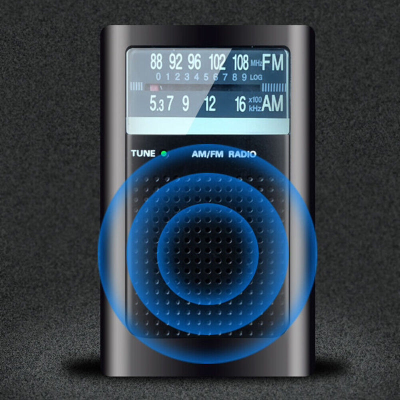 FM Battery Radio Dual Channel Stereo Built-in Antenna Radio for Elderly Gifts