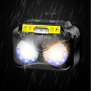 Lamp Strong Headlight XPG+COB Yellow Light Multi-function Induction Headlamp