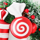 15cm Candy Pendant PVC Artificial Lollipops Christmas Tree Hanging Ornament (B)