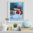 5D DIY Diamond Painting Full Square Drill Cartoon Snowman Wall Decor Rhinestone
