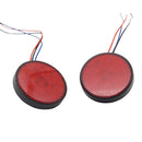 2x 12V Round LED Motorcycle Tail Lights Brake Turn Signal Lamps Rear Reflectors