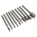 10x 1/8 inch Routing Drill Bits Set for Carbide Rotary Burrs Tool Milling Cutter