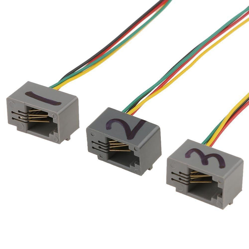 Starriver RJ9 4P4C Male to 3.5mm Female Audio Converter Adapter Cable
