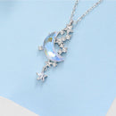 Short Temperament Clavicle Chain Niche Necklace Alloy Moon Splash Galaxy