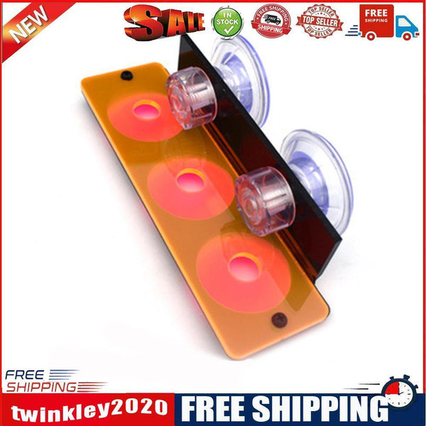 Fish Tank Fluorescence Coral Frag Rack Aquarium Reef w/Plug Holder (Orange)