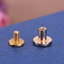 20pcs Copper Leather Craft Belt Wallet Solid Brass Nail Rivets Screws(4) Newly