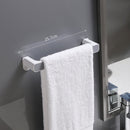Self-adhesive Towel Holder Storage Rack Wall Mounted Towel Bar Shelf (Grey)