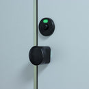 Public Toilet Bathroom Black Round Shape Knob Partition Handle Handle Plastic