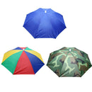 Foldable Umbrella Hat Outdoor Fishing Hiking Sun Shade Cap (Camo)
