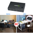 4K HDMI-compatible Switcher USB HUB KVM Switch for Keyboard Mouse Printer