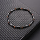 Women Therapy Bracelet Health Care Hematite Round Stretch Anklet Jewelry(3)