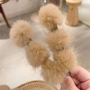 Accessories Headdress Double Layer Hairpins Hair Clips Braid Hair Pins Pompom