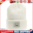 Winter Women Men Knit Ski Beanie Ball Wool Cuff Hat Ski Cap (White)