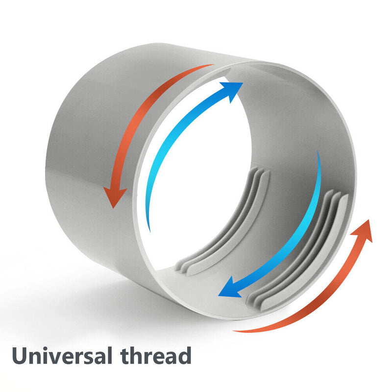 Portable Air Conditioner Interface Threaded Exhaust Hose Connector (130mm)