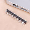 5pcs Dual Male Header 2.54mm 2x20pin Strips for Raspberry Pi Zero GPIO