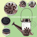 Solar Fairy Lights Outdoor Waterproof 20 LEDs Hanging Watering Can Garden Decor