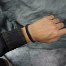Fashion Mens Punk Leather Wrap Braided Wristband Cuff Bangle Punk Bracelet X2I6