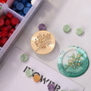 Round Grass Flower Wax Sealing Stamp Head Copper Stamps w/o Handle (ZR024) Newly