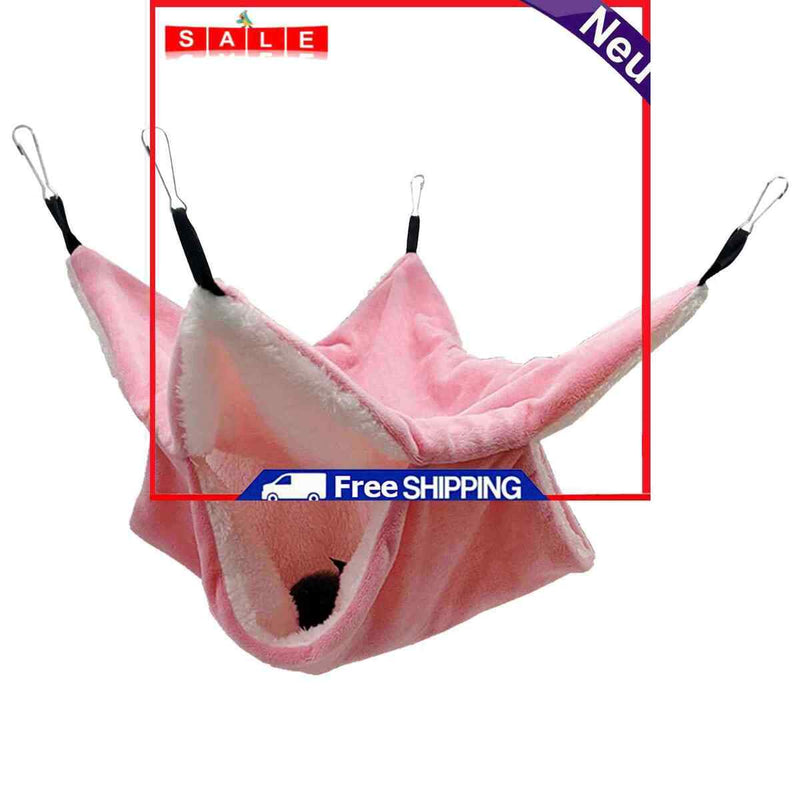 Small Animal Hammocks Warm Plush Ferret Bed Hamsters Sugar Gliders Cage