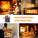 High-temperature Log Wood Burner Fireplace Fan Stove Fan Fire Burning
