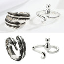 Jewelry Thimble Yarn Guides Knitting Loop Knitted Ring Sewing Hook Crochet Loop