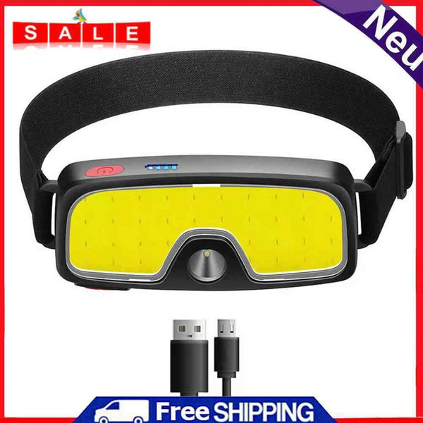 XPE + COB LED Headlight Portable Headlamp Flashlight Rechargeable Camping Torch