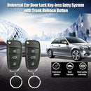 3-button Remote Control Locks Kit Keyless Entry Car Alarm System &2 Flip Key Fob